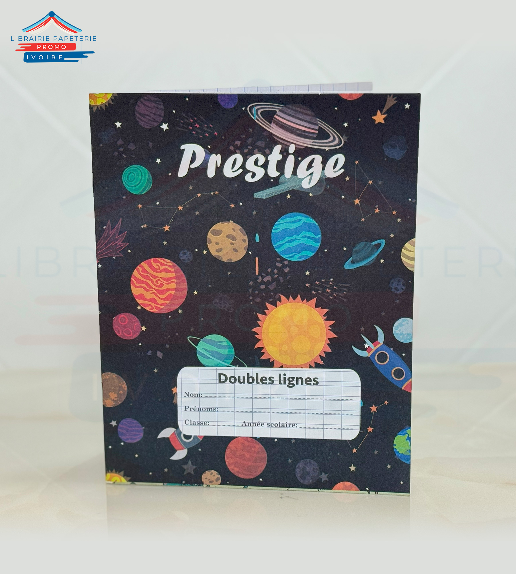 CAHIER ORDINAIRE DOUBLE LIGNE PRESTIGE