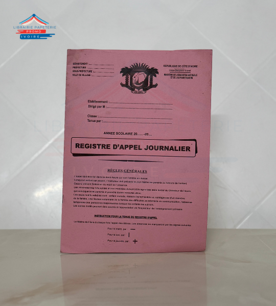 REGISTRE D'APPEL JOURNALIER